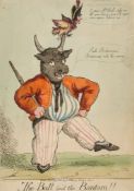 Holland (William) Publisher. - The Bull and Bantam!! a bull dancing in sailor's uniform to Rule