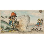 Cruikshank (Isaac) - The French Bugabo Frightening the Royal Commanders, a barely recognisable
