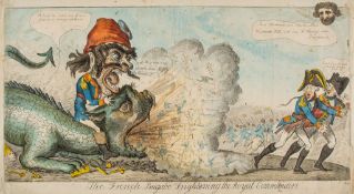 Cruikshank (Isaac) - The French Bugabo Frightening the Royal Commanders, a barely recognisable