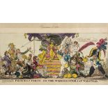 Cruikshank (George) - Princely Piety, or the Worshippers at Wanstead, Napoleonic interest