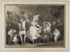 ** Rowlandson (Thomas) and Samuel Alken. - A French Family, depicting the family of a French dancing
