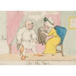 ** [Newton (Richard)] - The False Alarm, Queen Charlotte inspects the breeches of King George III at