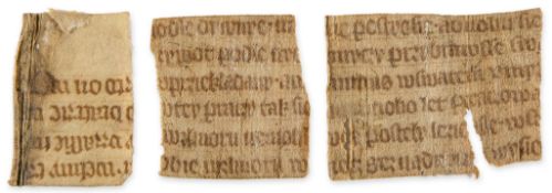 Three small fragments most probably - from the Legenda Aurea of Jacobus de Voragine in Old Czech...