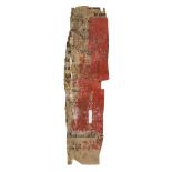 Frisket fragment, - a cutting from a liturgical manuscript with music  a   cutting from a liturgical