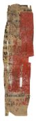 Frisket fragment, - a cutting from a liturgical manuscript with music  a   cutting from a liturgical