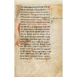 Collection of leaves - from decorated liturgical manuscripts, in Latin  from decorated liturgical