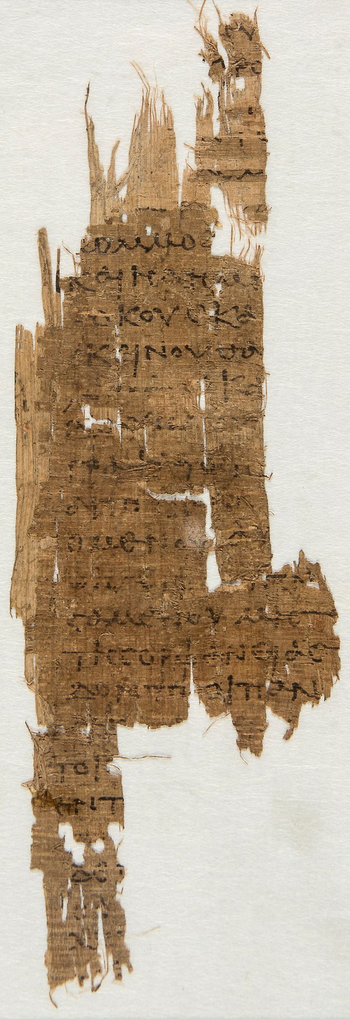 Composite of two papyrus sheets, - one naming the Emperor Commodus and the other concerning