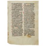 Collection of leaves and fragments of - leaves from medieval manuscripts , in Latin  leaves from