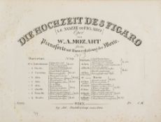 Music.- Mozart (Wolfgang Amadeus) - Die Hochzeit des Figaro [Le Nozze di Figaro], Pianoforte mit