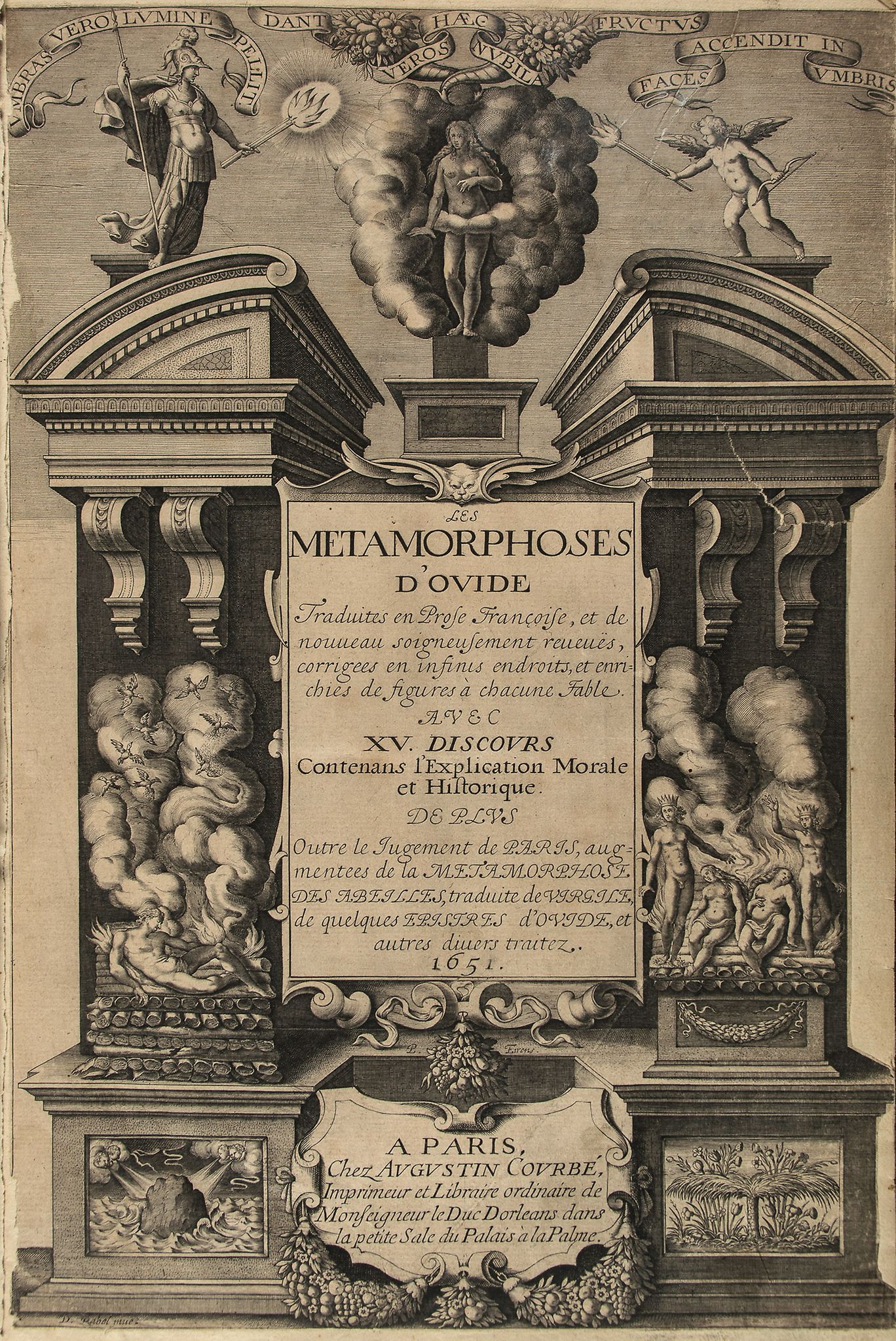 Ovidius Naso (Publius) - Les Metamorphoses d'Ovide, Traduits en Prose Françoise, 3 parts in 1,