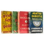 Christie (Agatha) - Five Little Pigs,  spine ends and corners a little bumped, jacket browned, spine