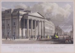 A group of 27 engravings of hospitals in London and elsewhere, including Guys, Chelsea, Greenwich,