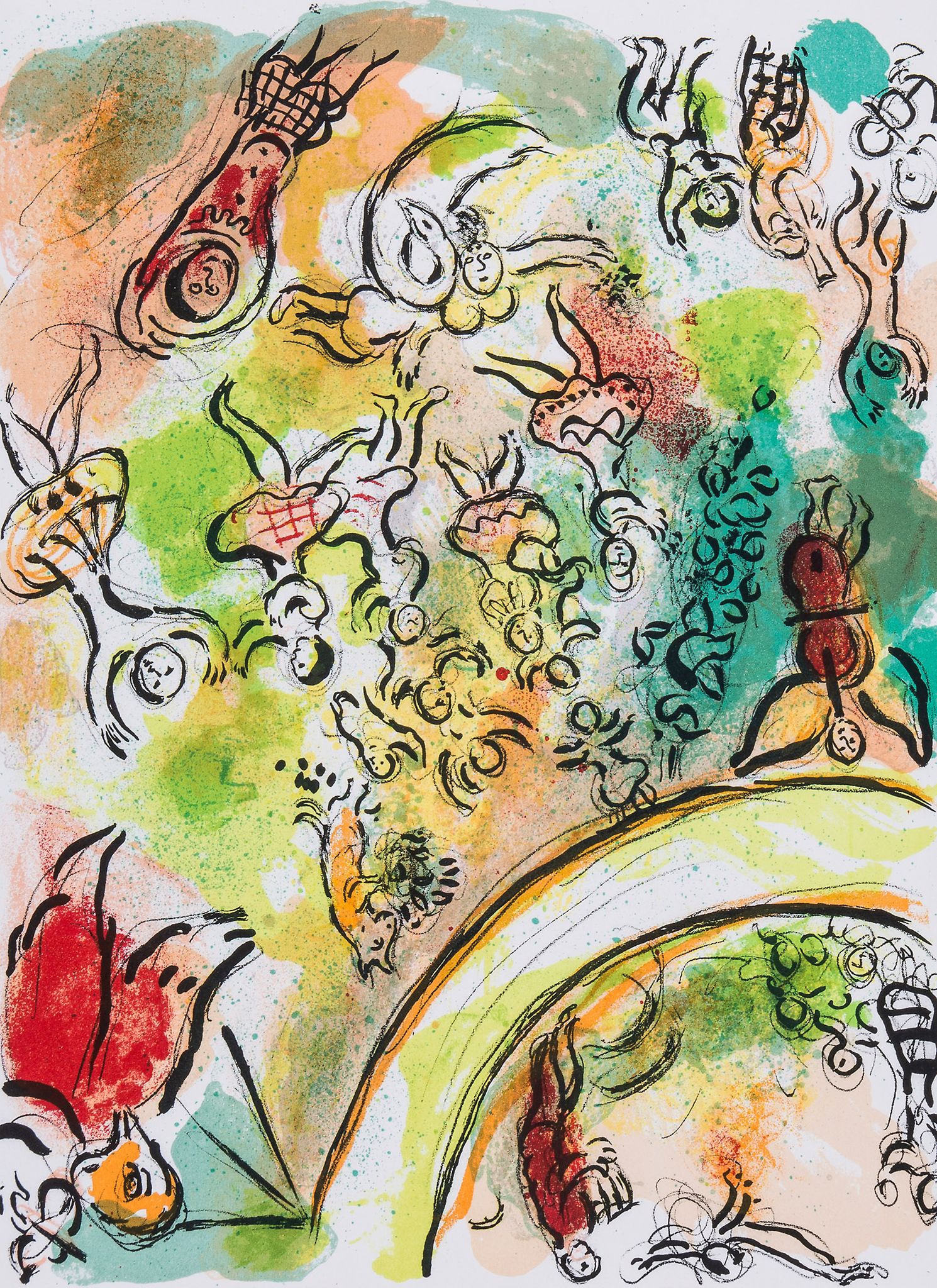 Marc Chagall (1887-1985) - Le Plafond de l'Opéra de Paris the book, 1965, comprising circa 12
