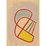 Alistair Morton (1910-1963) - Abstract Composition (Red, Yellow, Blue & Green) gouache on paper 13