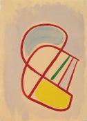 Alistair Morton (1910-1963) - Abstract Composition (Red, Yellow, Blue & Green) gouache on paper 13