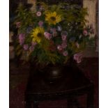 Robert Buhler (1916-1989) - Flower Piece oil on canvas, signed and titled on the upper stretcher bar