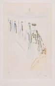 Salvador Dalí (1904-1989) - The King's Train (M.&L.471) etching printed in colours with stencil