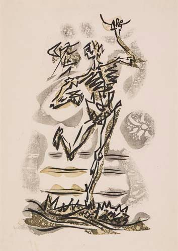André Masson (1896-1987) - Les Conquérants -360 etching with aquatint, 1949, from Les - Image 2 of 2