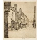 Walter Greaves (1846-1930) - Duke Street etching, signed in pencil, on laid paper, with full