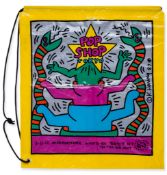 Keith Haring (1958-1990) - Shopping Bag from Tokyo's Haring Pop Shop printed plastic bag, 1987,