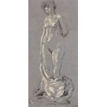 Ker-Xavier Roussel (1867-1944) - Nu deboute chalk and pencil on paper, signed in pencil at lower