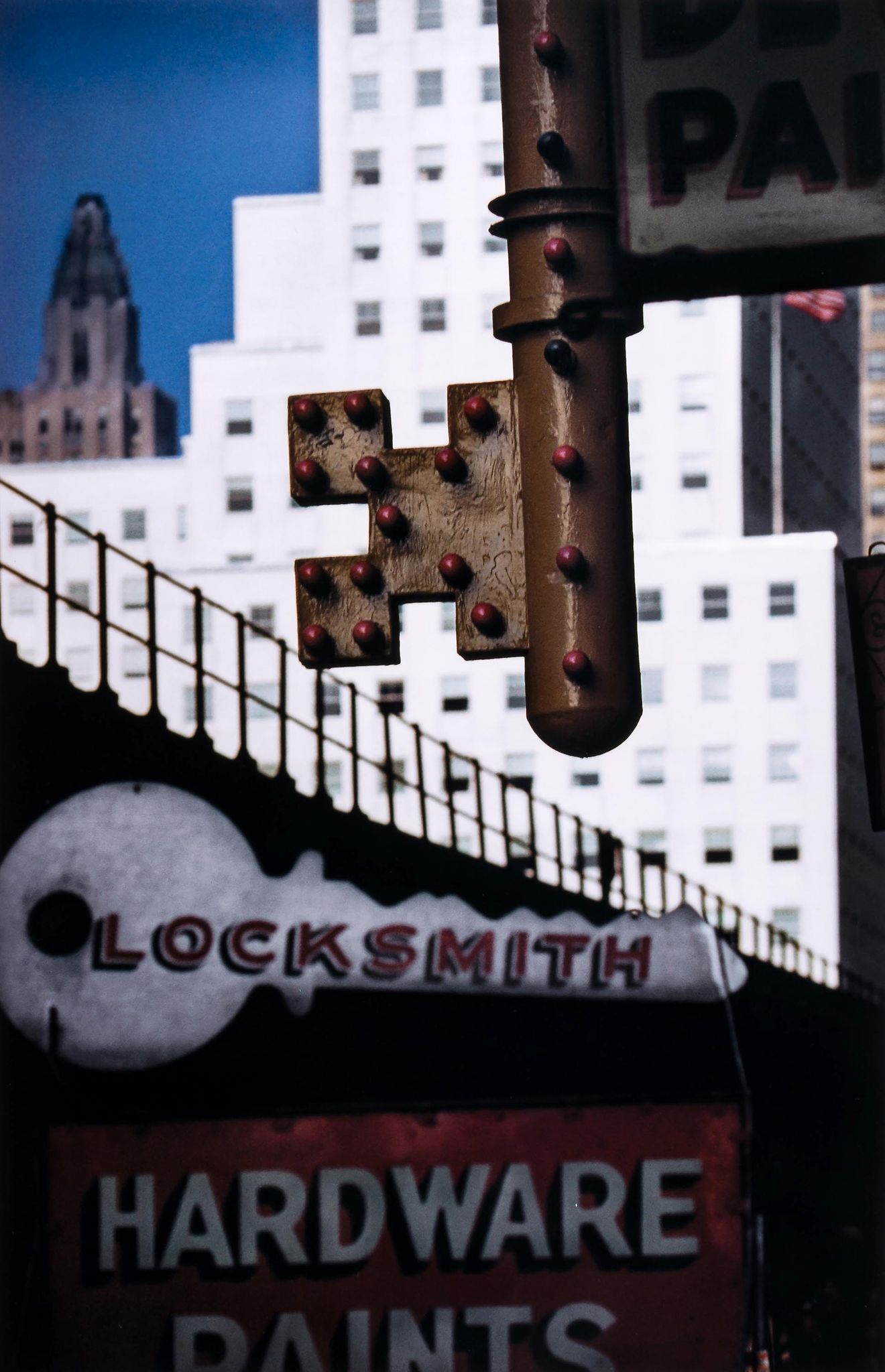 Ernst Haas (1921-1986) - Locksmith's Sign, NYC, 1952 Chromogenic print, printed later, signed by