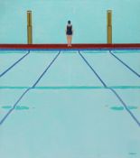 Ronald Birrell (1937-2005) - Hot and Cold Sprays, and Swimmer, 1968 acrylic on canvas, signed and