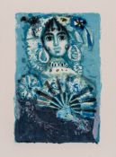Antoni Clavé (1913-2005) - Carmen Azul lithograph printed in colours, 1952, signed in pencil,