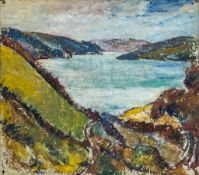 Cyril Power (1872-1951) - Coastal Scene, c1943 oil on board 12 1/2 x 14 1/4 in., 31.7 x 36.2 cm