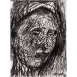 Henry Moore (1898-1986) - Head of a Girl Section Line (c.602) lithographic crayon on transfer paper,