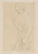 John Buckland-Wright (1897-1954) - Girl Drying No.I; Girl Drying No.II two engravings with drypoint,
