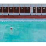 Ronald Birrell (1937-2005) - Boy swimming, 1964 acrylic on canvas, signed and dated at lower right