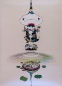 Takashi Murakami (b.1962) - Reversed Double Helix offset lithograph printed in colours, 2005, signed