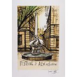 Bernard Buffet (1928-1999)(after) - Festival d'Aix en Provence lithograph printed in colours,