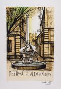 Bernard Buffet (1928-1999)(after) - Festival d'Aix en Provence lithograph printed in colours,