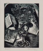 Paul Nash (1889-1946) - Bouquet woodcut, 1927, signed, titled, and dated in pencil, numbered 5/50,