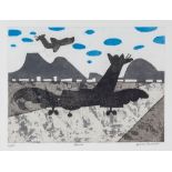 Julian Trevelyan (1910-1988) - Runaway (T.274) etching with aquatint printed in colours, 1973,