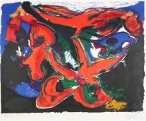 Karel Appel (1921-2006) - Faune Nocturne lithograph printed in colours, signed and inscribed E.A