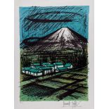 Bernard Buffet (1928-1999) - Fujiyama lithograph printed in colours, c.1980, signed and inscribed