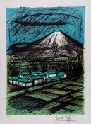 Bernard Buffet (1928-1999) - Fujiyama lithograph printed in colours, c.1980, signed and inscribed