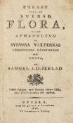 Liljeblad (Samuel) - Utkast till en Svensk Flora,  2 folding engraved plates, 2 leaves becoming