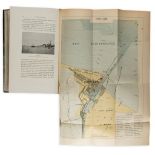Suez Canal.- Charles-Roux (J.) - L'Isthme et le Canal de Suez, 2 vol.,   titles printed in red  &