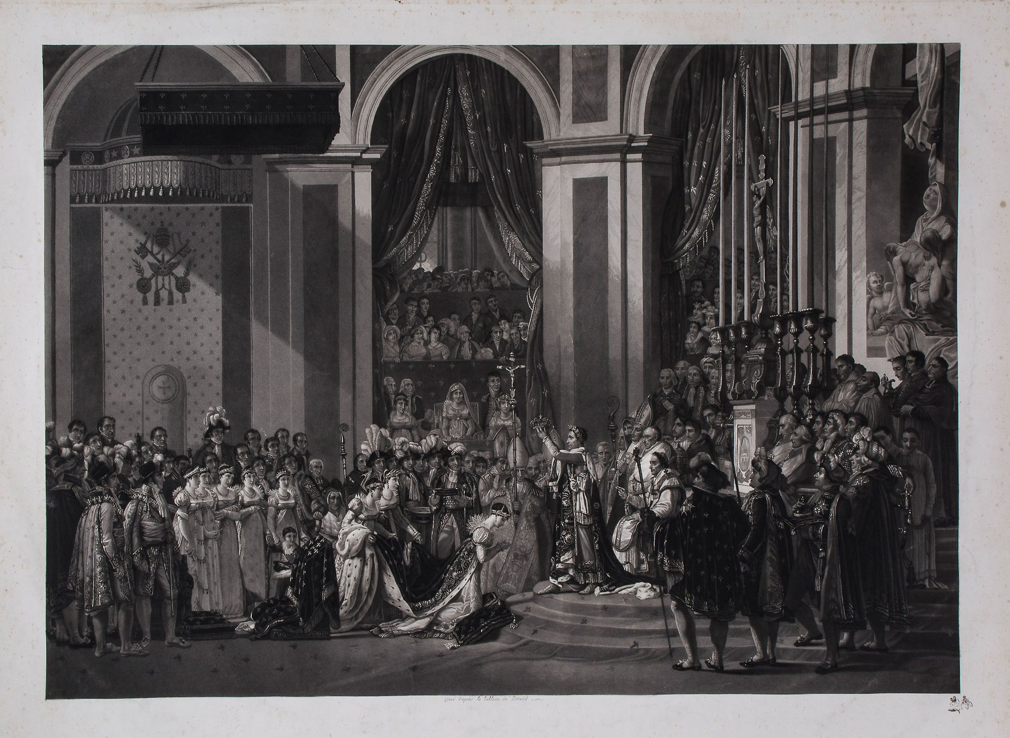 After Jacques Louis David (1748-1825) - Coronation of the Empress Josephine in the Cathedral of