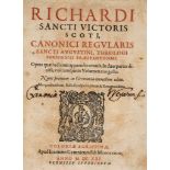Richard of St Victor. - Opera...omnia, 2 parts in 1,   title in red and black with woodcut device,