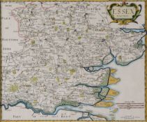 -. Morden (Robert) - A group of 7 English county maps, Cornwall, Essex, Hertfordshire,
