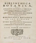 Seguier (Jean François) - Bibliotheca botanica, sive catalogus auctorum et librorum... 3 parts in