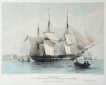 Brierly (Oswald Walters) -  H.M.S. Inconstant; The Wanders, R.Y.S.,  2 original hand-coloured