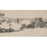 Bone (Sir Muirhead, HRSA, NEAC) - Wells,  pencil drawing, 125 x 220mm., signed and titled lower