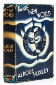 Huxley (Aldous) - Brave New World,  shelf-lean, jacket spine browned, chipped and creased at head