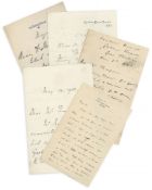 MISCELLANEOUS COLLECTION - WRITERS, SCHOLARS - Collection of autograph letters and cards signed by